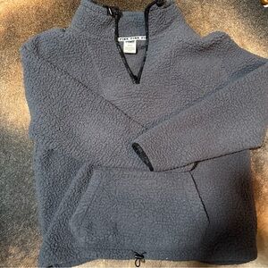 PINK Victoria's Secret Pullover Womens Medium Sherpa Fleece 1/4 Zip Cozy Soft